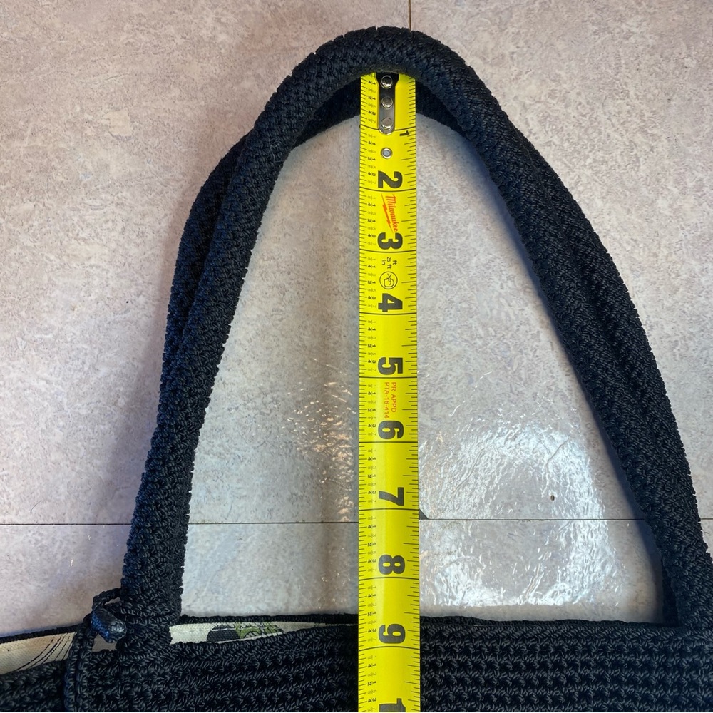 The Sak Black Crochet Shoulder / Tote Bag Black - Picture 11 of 16